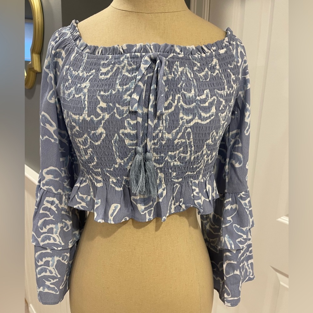 Blue B Collection Smocked Top - Picture 2 of 11